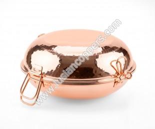 Copper Handcrafted Hammered Cataplana Premium