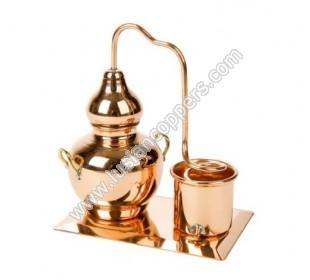 Alambique de Cobre Tradicional Miniatura com base