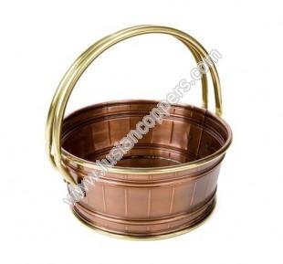 Copper Round Basket
