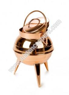 Copper Traditional Three Feet Pan