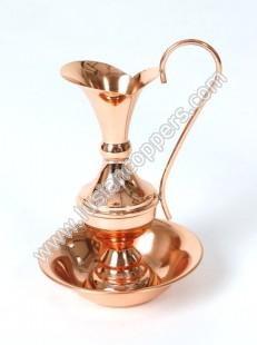 Copper Amphora - with plate