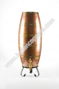 Copper Cask w/ iron support